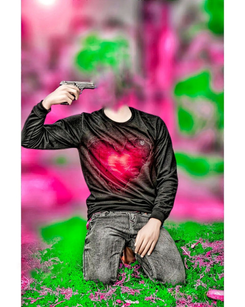 Broke Heart Headcut PicsArt Editing Background