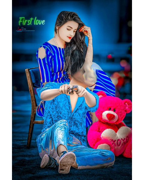 First Love Eithout Face PicsArt Editing Girl Background HD