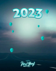 2023 Happy New Year CB Background For Editing