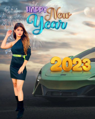 2023 New Year Girls Background For Editing Images