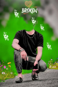 Broken PicsArt CB Photo Editing Without Head Background