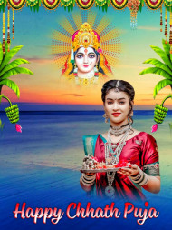 Download Chhath Puja Photo CB Editing Background With Girls