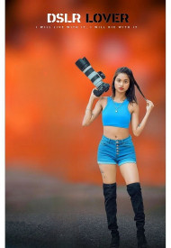 Dslr lover Girl CB PicsArt Editing New Background HD