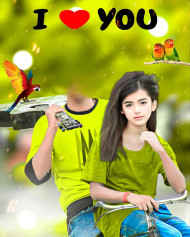 Face Cut Boy I love you HD PicsArt Editing Background