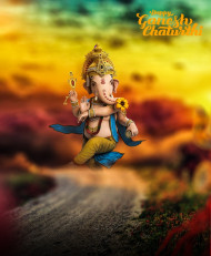 Ganpati Bappa Morya Ganesh Chaturthi Editing Background Download