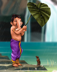 Happy Ganesh Chaturthi Editing CB Background HD