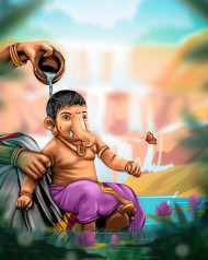 Happy Ganesh Chaturthi Editing CB Background HD New