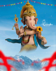 Happy Ganesh Chaturthi Editing CB Background HD Pics