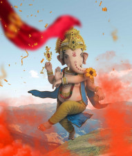 Happy Ganesh Ji Photoshop Editing Background Hd