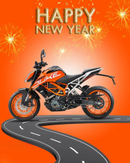 Happy New Year 2023 Creative HD KTM Bike Backgrounds
