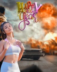 Happy New Year 2023 Editing Girl Backgrounds