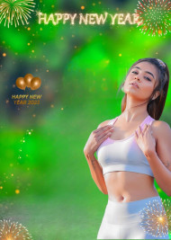 Happy New Year 2023 Girl CB Background Images