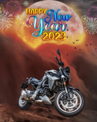 Happy New Year 2023 HD Background For Editing