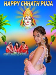 Latest Chhath Puja Special PicsArt Photo Background Full HD With Girls