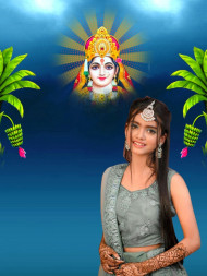 Latest Chhathi Maiya Special PicsArt Background New With Girls
