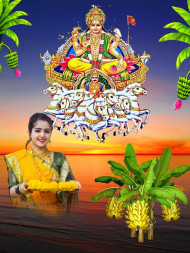 Latest Girls Chhath Puja CB Editing Background Full HD