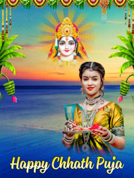 Latest Girls Chhath Puja Photo CB Editing Background Online