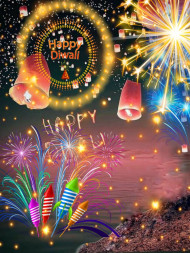 Latest Happy Diwali Photoshop Editing Background Full HD