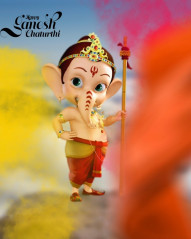 Lord Bal Ganesh Ji HD Background For Cb PicsArt Editing