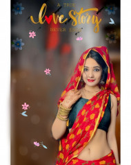 Love Story PicsArt Background With Girl Photo Download