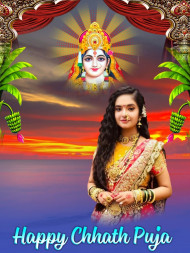 New Chhath Puja Special Photo PicsArt Background With Girls