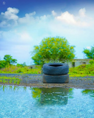 Sky With Wheel Photo Editing New Snapseed Background