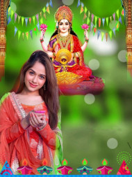 Top Happy Lakshmi Puja Background Full HD   With Girls